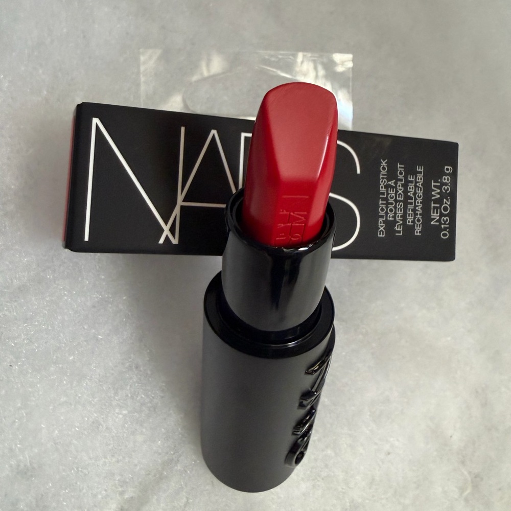 NARS Explicit Full Size Refillable Satin Lipstick - Shade 862 INCENDIARY new